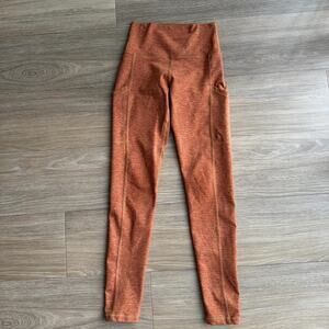 Aerie orange high waisted huggar leggings